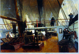 On Deck Of The Frigate "Svetlana", 1881, Aleksandr Karlovich Beggrov