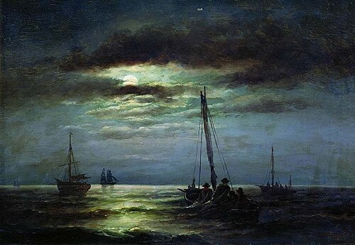 Night on the River, 1891, Aleksandr Karlovich Beggrov
