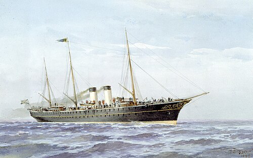 Imperial yacht "Polar Star", 1892, Aleksandr Karlovich Beggrov