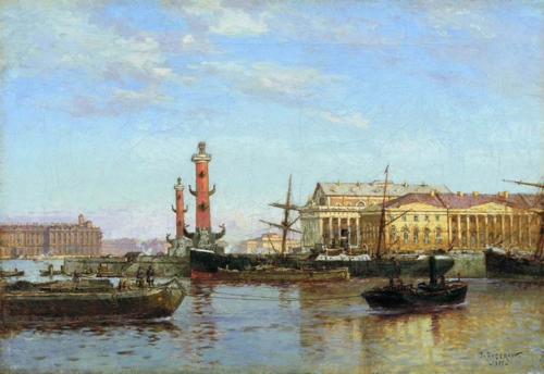 Petersburg from the Neva, 1899, Aleksandr Karlovich Beggrov