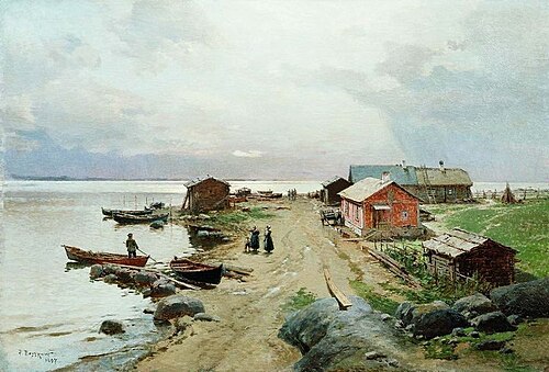 Shore at Hapsal, 1897, Aleksandr Karlovich Beggrov