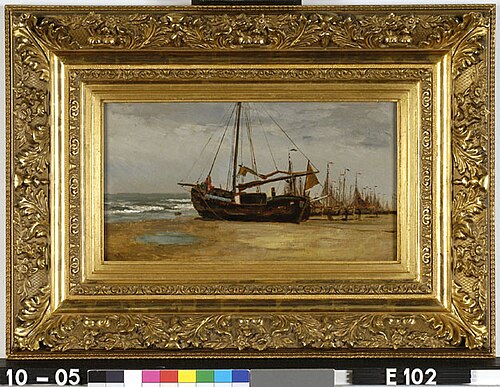 Bommen op het strand, 1899, Henricus Johannes Melis