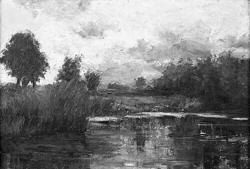 Landschap met een vijver, 1899, Henricus Johannes Melis