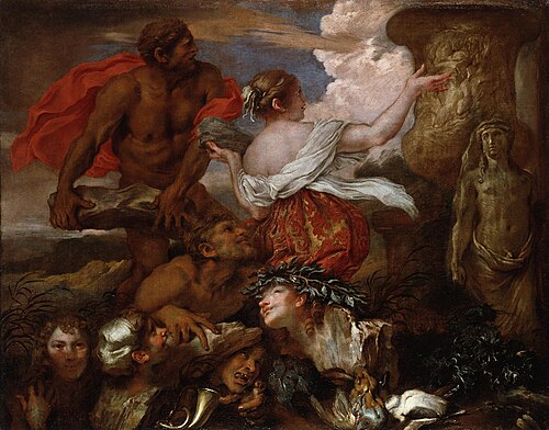 Deukalion and Pyrrha, 1655, Giovanni Benedetto Castiglione