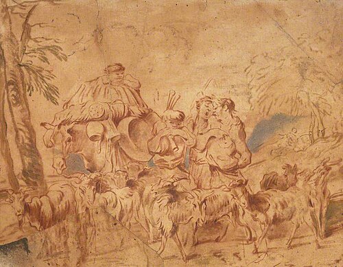 Music-Making Goatherds, 1655, Giovanni Benedetto Castiglione
