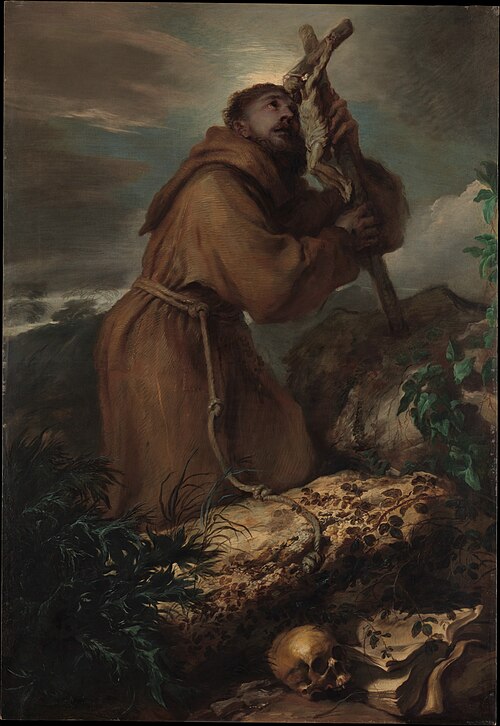 Saint Francis in Ecstasy, 1650, Giovanni Benedetto Castiglione