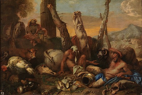 La fable de Diogene, 1645, Giovanni Benedetto Castiglione