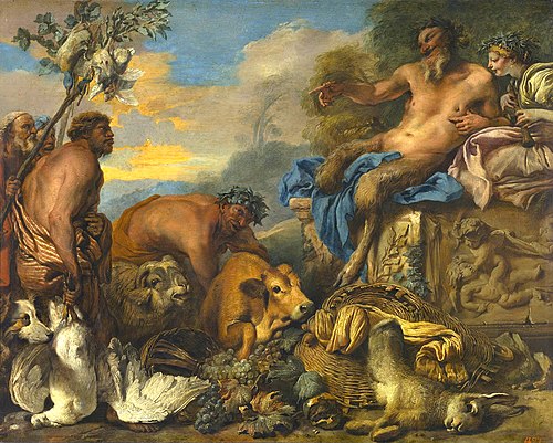 Satyrs Bringing their Gifts, 1640, Giovanni Benedetto Castiglione