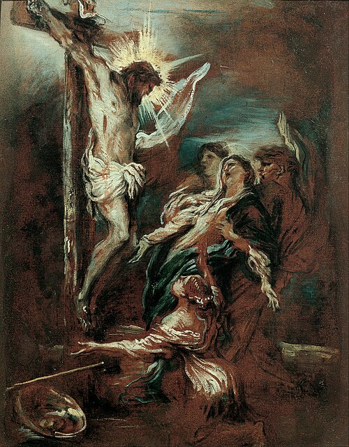 Crucifixion, 1660, Giovanni Benedetto Castiglione