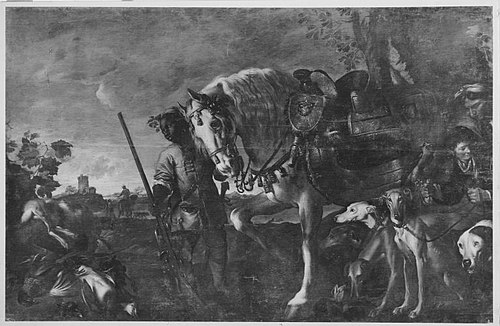 Mohrenknabe mit Schimmel, 1636, Giovanni Benedetto Castiglione