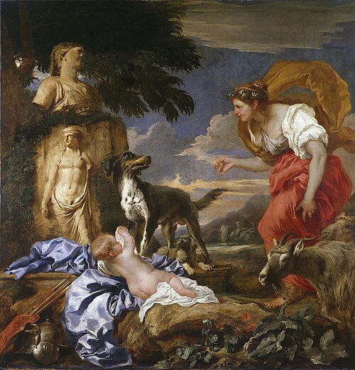 Cyrus with the Shepherd's Wife Spako, 1655, Giovanni Benedetto Castiglione