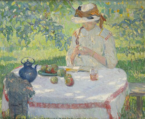In the Garden, 1910, Włodzimierz Błocki
