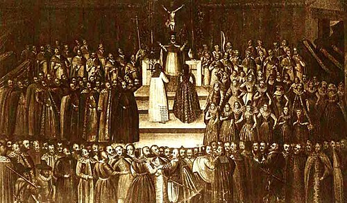 Per procura nuptials of False Dmitri and Marina Mniszech in Kraków on November 12, 1605., 1613, Szymon Boguszowicz
