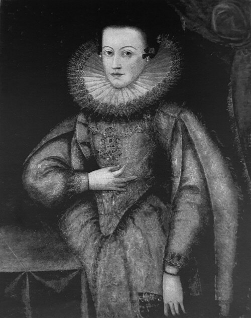Portrait de Constance d'Autriche., 1610, Szymon Boguszowicz