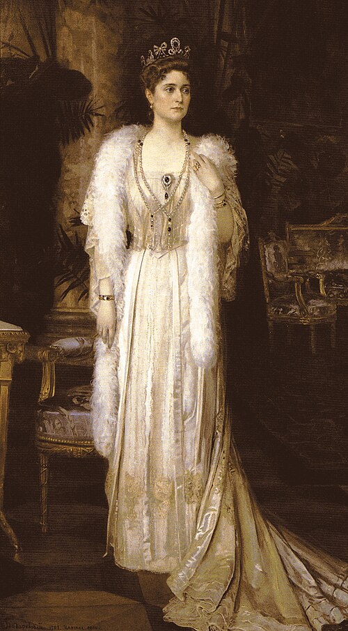 Portrait of Empress Alexandra Feodorovna, 1907, Nikolai Bodarevsky