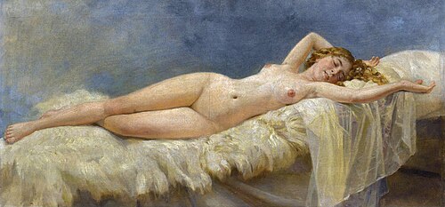Reclining Nude, 1921, Nikolai Bodarevsky