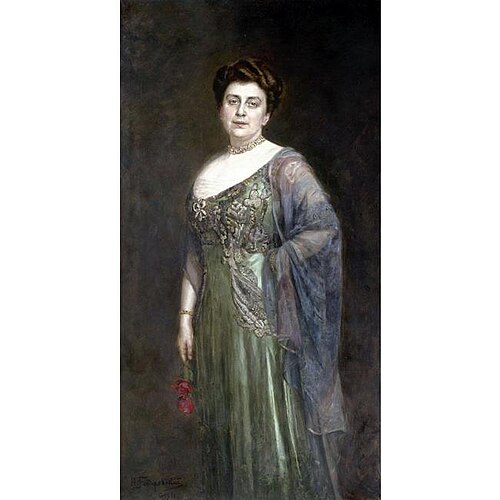 Portrait of Princess Gagarina, 1911, Nikolai Bodarevsky