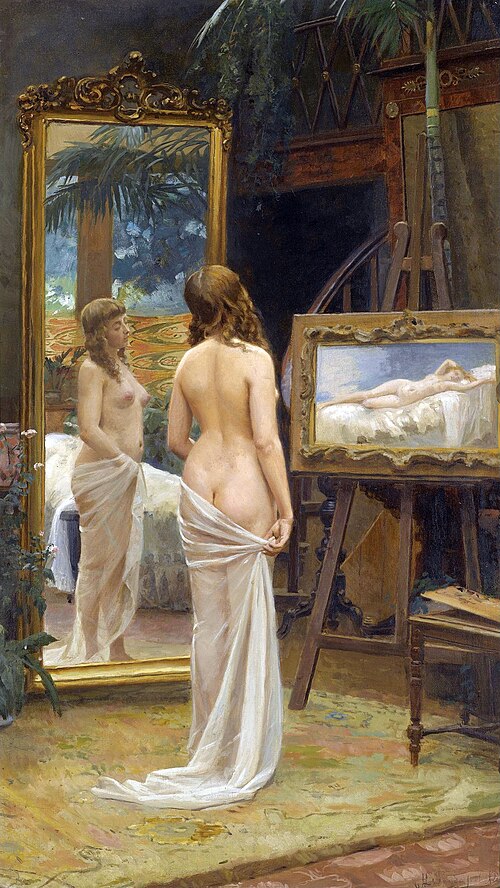 Nude in the studio, 1921, Nikolai Bodarevsky