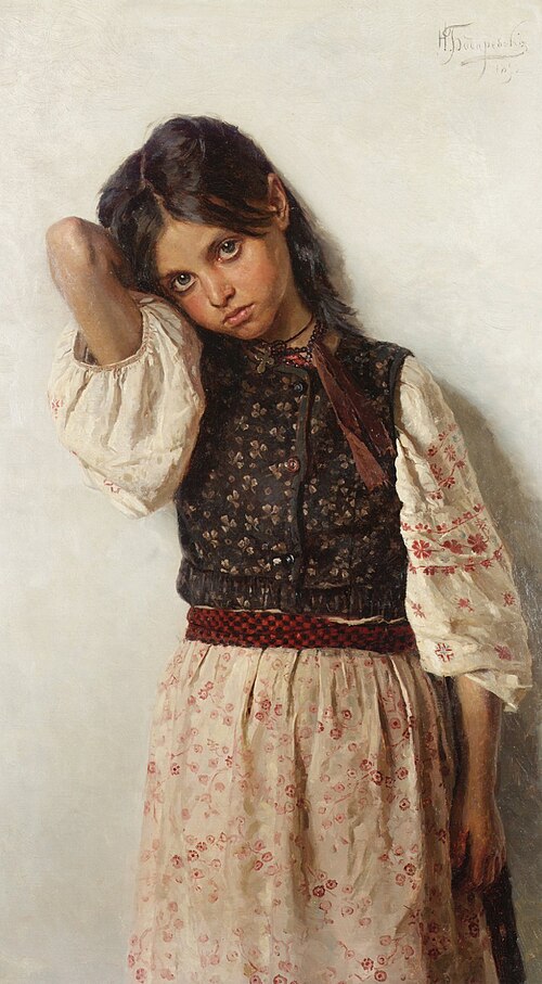 Girl from Little Russia, 1892, Nikolai Bodarevsky