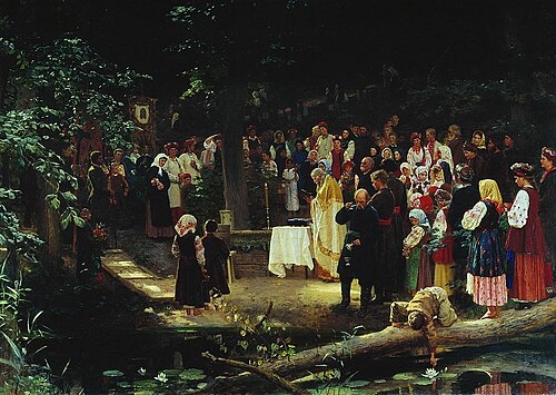 Apple Feast of the Saviour in Little Russia, 1890, Nikolaï Bodarevski
