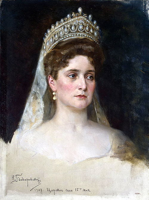 Portrait of Empress Alexandra Feodorovna, 1907, Nikolai Bodarevsky
