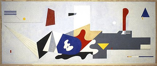 Untitled, From the Williamsburg Housing Project Murals, 1936, Ilya Bolotowsky