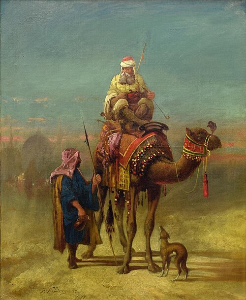 Arab Scene with Camel, 1879, Franklin D. Briscoe