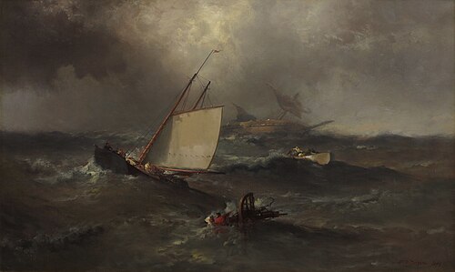 Shipwreck and Rescue, 1897, Franklin D. Briscoe