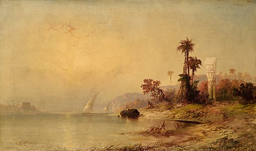 The Temple of Philae, 1873, Franklin D. Briscoe