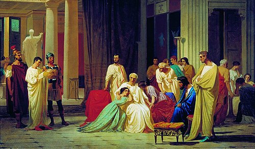 Reading the Death Sentence to Thrasea Paetus, , Fyodor Bronnikov