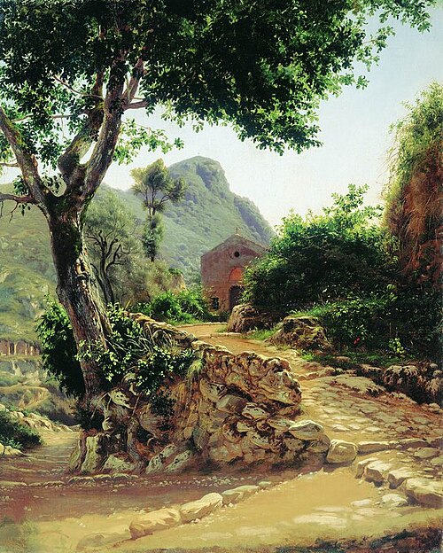 Landscape with a Tree, , Fyodor Bronnikov