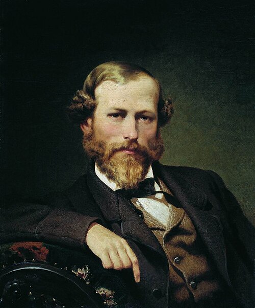 Portrait of Painter Konstantin Flavitsky, 1873, Fyodor Bronnikov