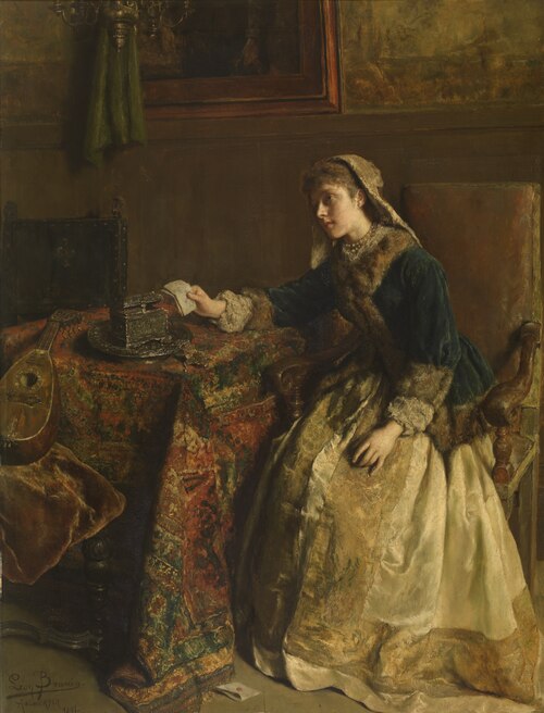 Lost in Thought, 1891, Leon Brunin