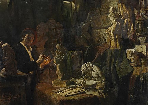 Der Bildhauer, 1890, Leon Brunin