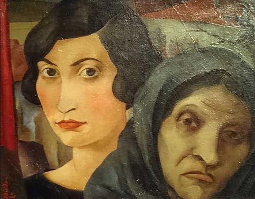 Mère et fille, 1925, Josef Budko