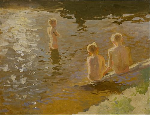 Bathing Boys, 1900, Johann Walter-Kurau