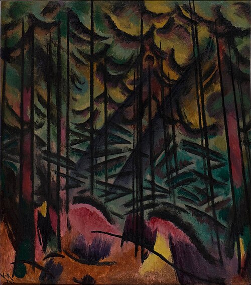 Expressive firs, 1924, Johann Walter-Kurau