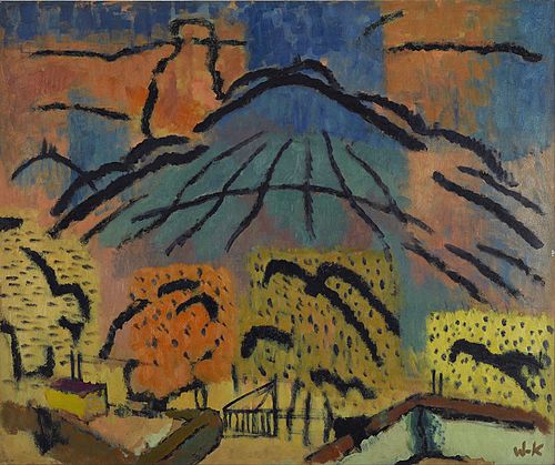 Mountain near Metzinger, 1925, Johann Walter-Kurau