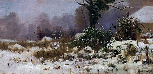 Winter landscape., 1903, Henryk Weyssenhoff