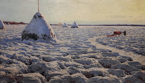 Marais en Lituanie sous la neige., 1896, Henryk Weyssenhoff