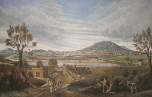 View of El Paso, 1885, Léon Trousset