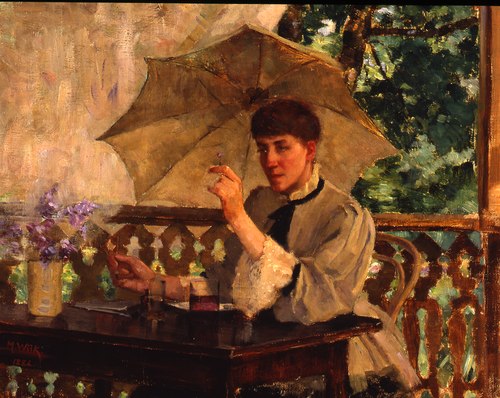Woman with a Parasol, 1886, Maria Wiik