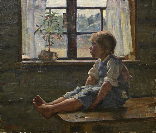 Alone at Home, 1885, Maria Wiik