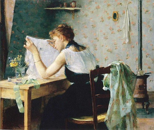 At the Attic Chamber, 1889, Maria Wiik