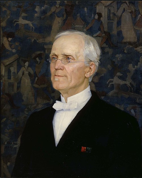 Portrait of B. O. Schauman, 1888, Maria Wiik