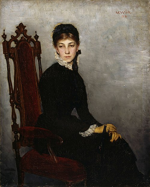 Portrait of Hilda Wiik, 1881, Maria Wiik