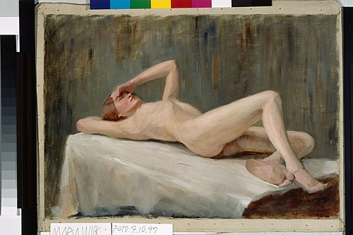 Makaava naismalli, harjoitelma, 1909, Maria Wiik