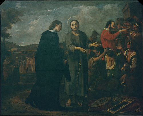 Bernat de Quintaval Distributes his Riches to the Poor, 1724, Antoni Viladomat i Manalt