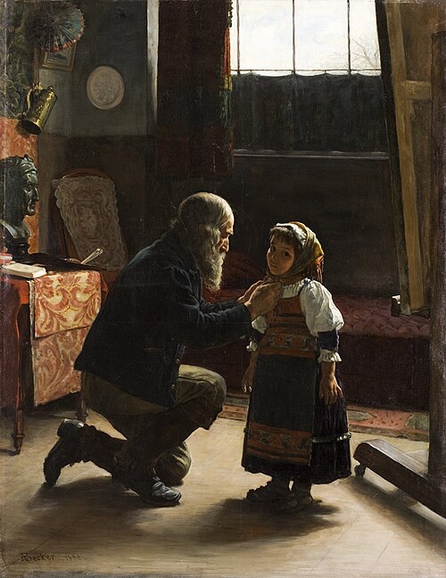 After Modeling, 1880, Adolf von Becker