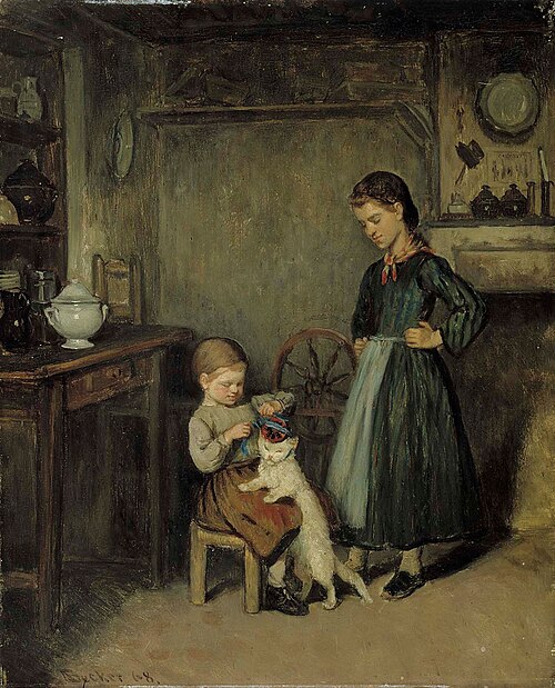 A French Interior, 1868, Adolf von Becker